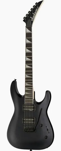 Jackson JS22 Dinky BLK AH, front view