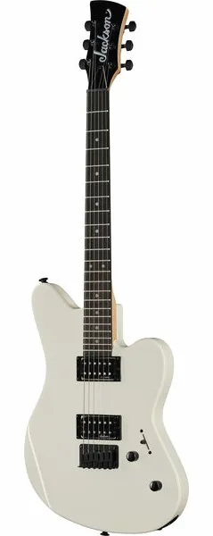 Jackson JS22 Surfcaster HT SN WHT, front view