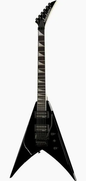 Jackson JS32 King V AH Gloss Black, front view