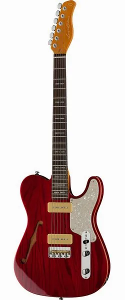 Larry Carlton T7TM See Through Red, front view