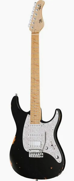Mayones Guitars Aquila Aged V24 6 MBN, front view