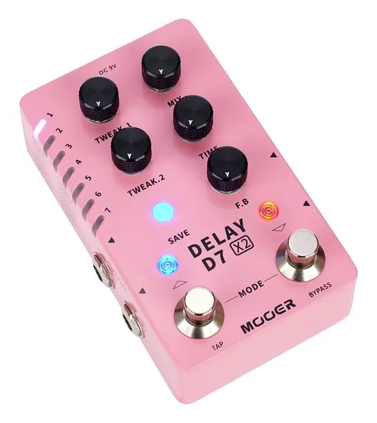 Mooer D7 X2 Delay, detail 4