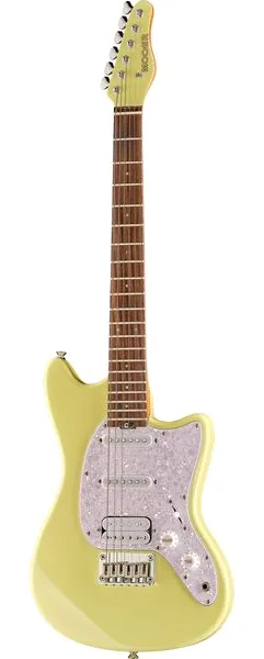 Mooer MLT10 Guitar - Candy Yellow, front view