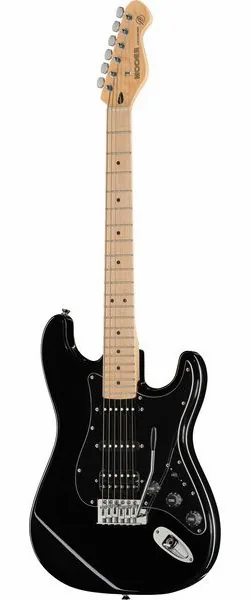 Mooer MSC11 Pro Guitar Black, front view