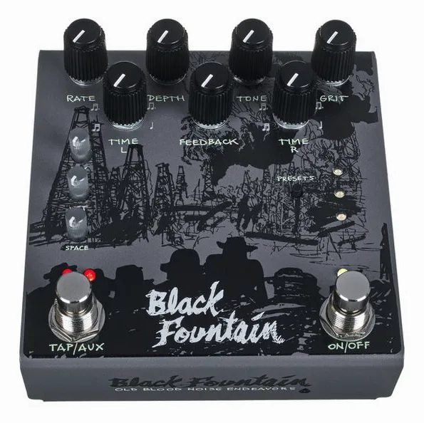 Old Blood Noise Endeavors Black Fountain Stereo Delay SL, detail 3