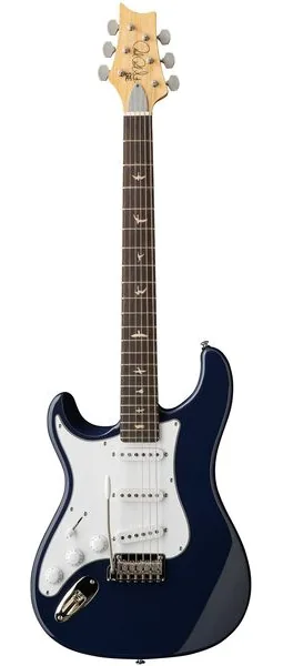 PRS SE Silver Sky Trad Blue LH, front view