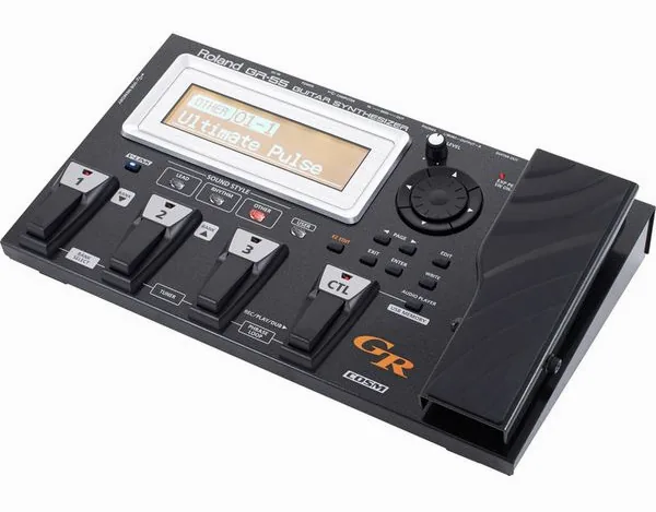 Roland GR-55S Black, front view