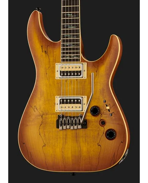 Schecter C-1 Exotic Spalted Maple SNVB, detail 4
