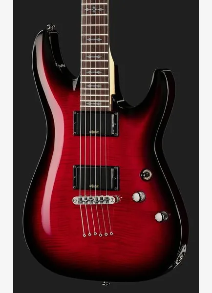 Schecter Demon-6 Crimson Red Burst, detail 4