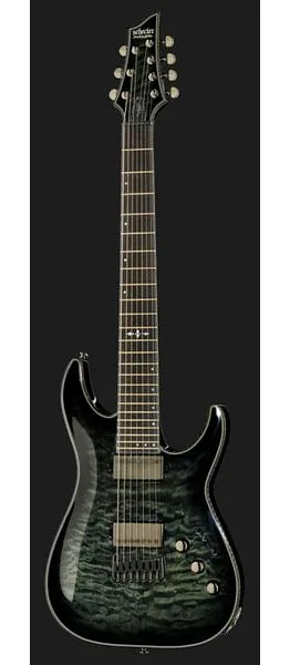Schecter Hellraiser Hybrid C-7 TBB, detail 2
