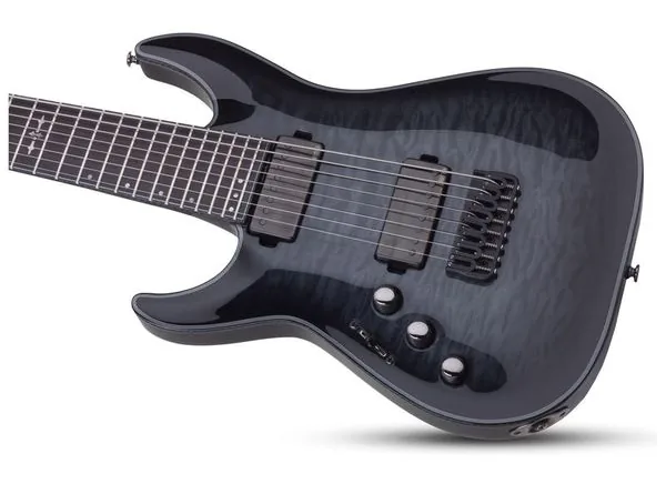 Schecter Hellraiser Hybrid C-8 LH TBB, detail 2