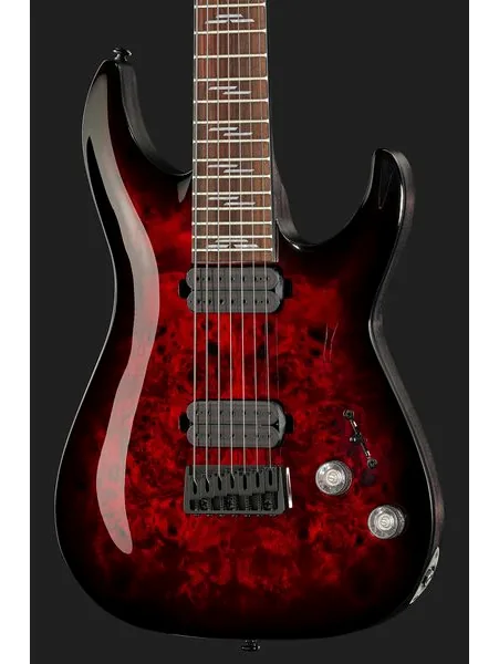 Schecter Omen Elite-7 Black Ch Burst, detail 4