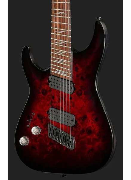 Schecter Omen Elite-7 MS BL Cherry LH, detail 4