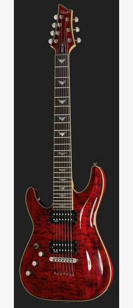 Schecter Omen Extreme-7 LH BKCH, detail 2