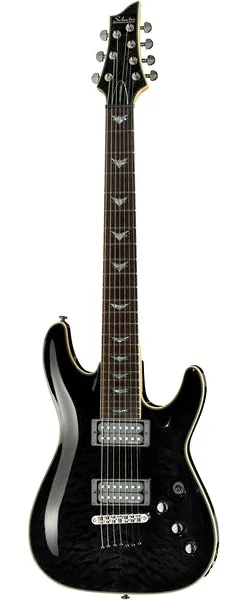 Schecter Omen Extreme 7 STBLK, front view