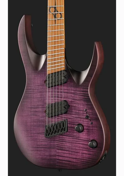 Solar Guitars A1.6FDPB-FF Flame Purple Burst, detail 4