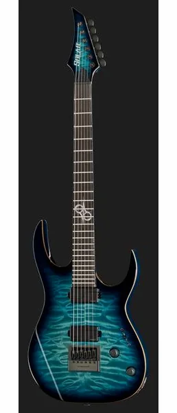 Solar Guitars S1.6AQOB Quilted Ocean Blue Br, detail 2