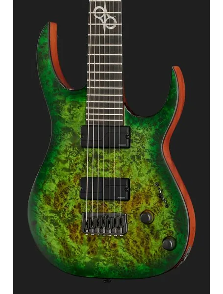 Solar Guitars S1.7AHLB Lime Burst Matte, detail 4