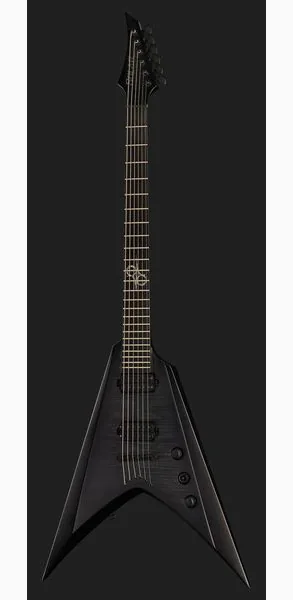 Solar Guitars V2.6FBB Baritone Flame Black, detail 2