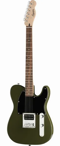 Squier Sonic Esquire H LRL OLV, front view