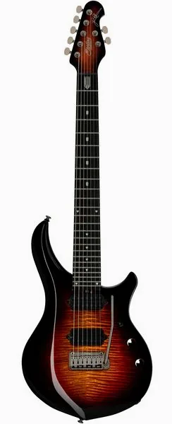 Sterling by Music Man Majesty 207XFM Tiger Eye, front view