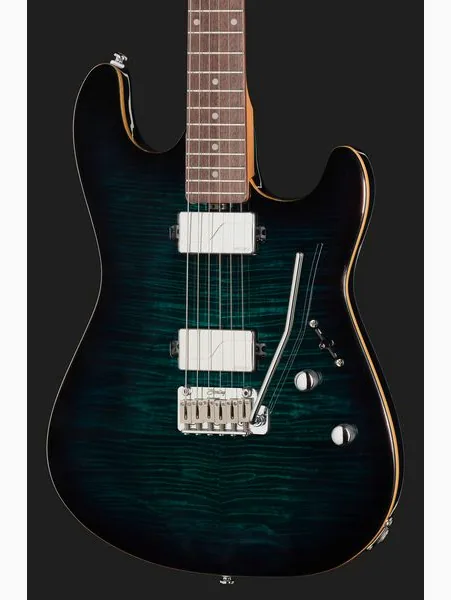 Sterling by Music Man Sabre Deep Blue Burst, detail 4