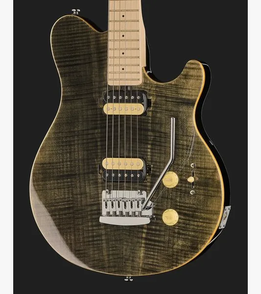 Sterling by Music Man S.U.B. Axis AX3 Trans Black, detail 4