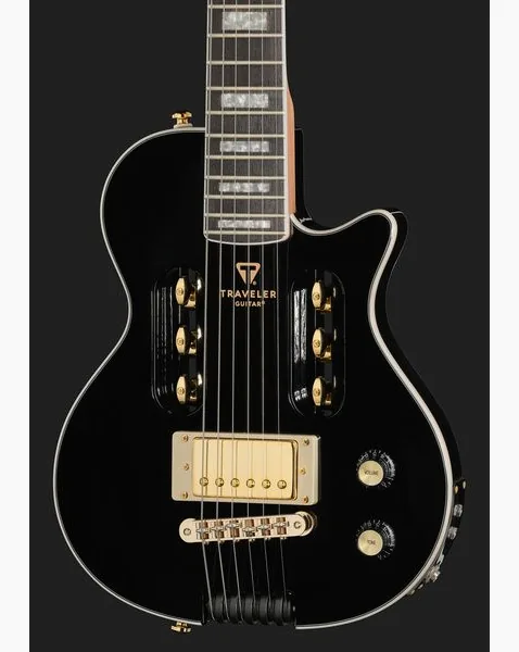 Traveler Guitar EG-1 Custom V2 Gloss Black, detail 4