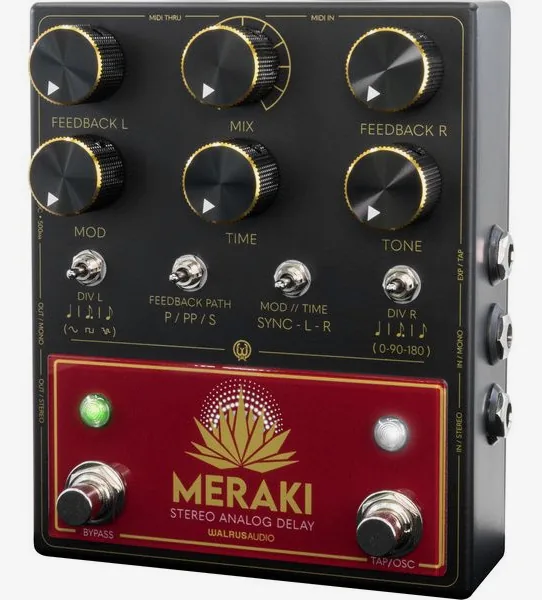Walrus Audio Meraki Red Stereo Delay, detail 2